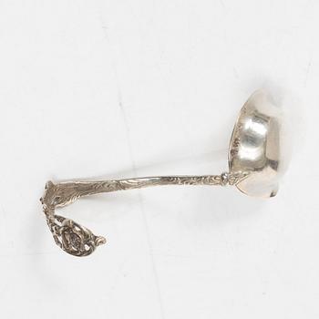 Sauce boat, silver, Rococo style, Swedish import mark, first half of the 20th century.