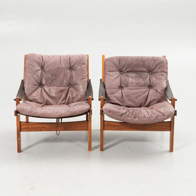 Torbjørn Afdal, Armchairs, a pair, “Hunter”, Stranda Industri A/S for Bruksbo, Norway, 1960s/70s.