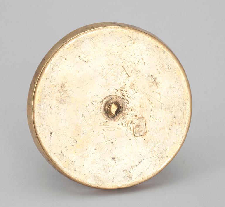 LJUSSTAKE, mässing, barock, ca 1700.