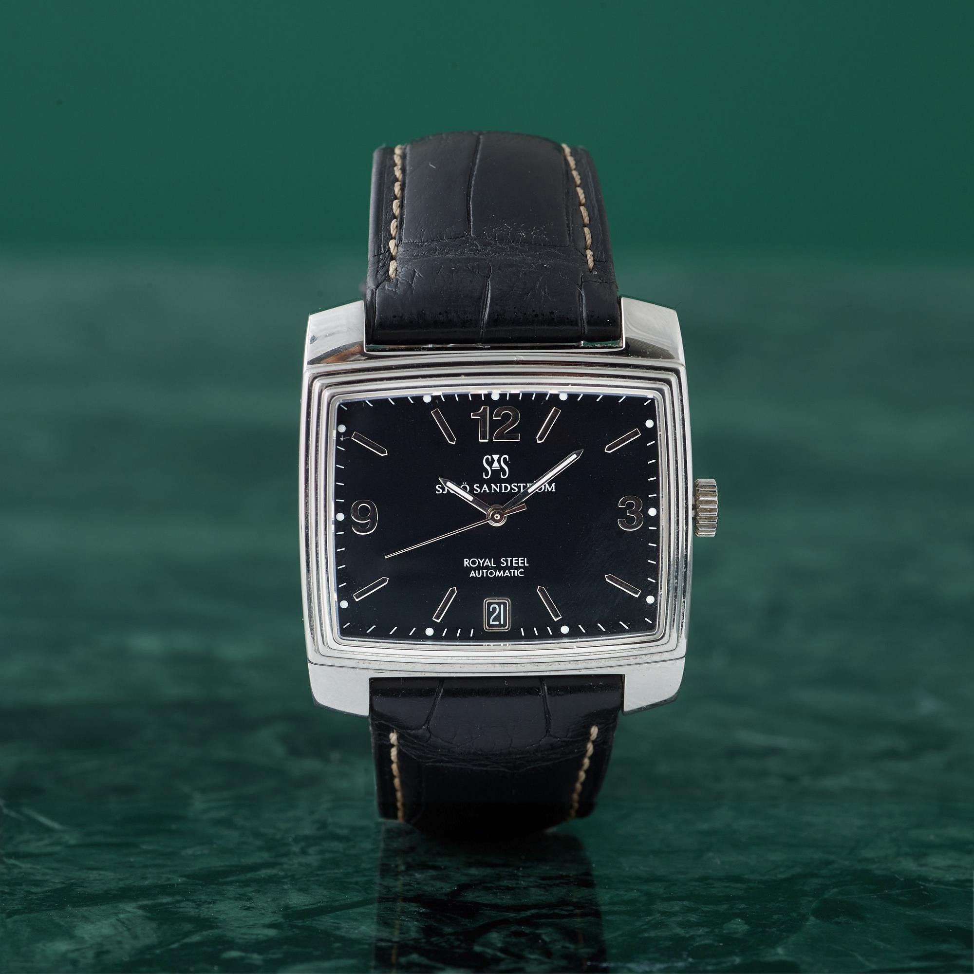 SJÖÖ SANDSTRÖM, Royal Steel Quattro, armbandsur, 40 x 34 (43,5) mm,