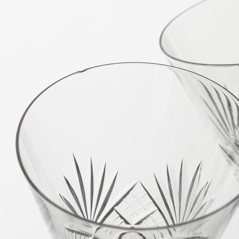 A Glass Service, likely Baccarat, France (118 pieces).