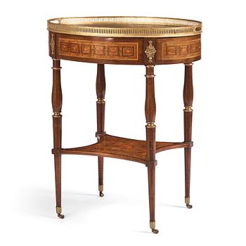 31. A Gustavian marquetry and gilt-brass mounted tray-table by G. Iwersson (master 1778-1813).