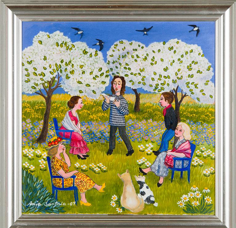Anja Santala, "Runoja omenapuun alla" (Poems under the apple tree).