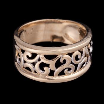 RING, 14K guld. Finska kontrollstämplar. Vikt ca 4,7 g.