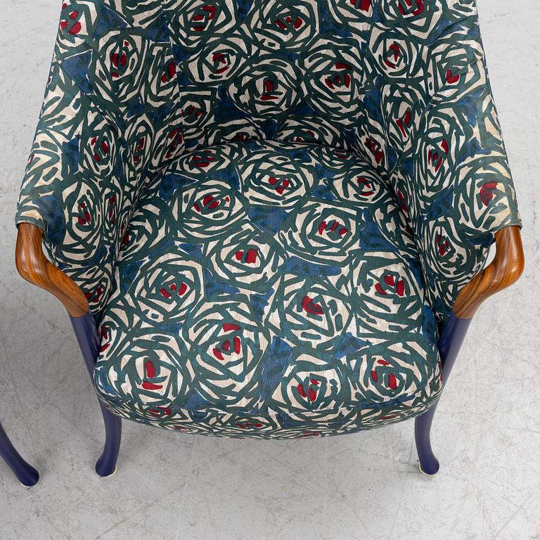 Umberto Asnago, armchairs, a pair, “Progetti”, Giorgetti, 2000s.