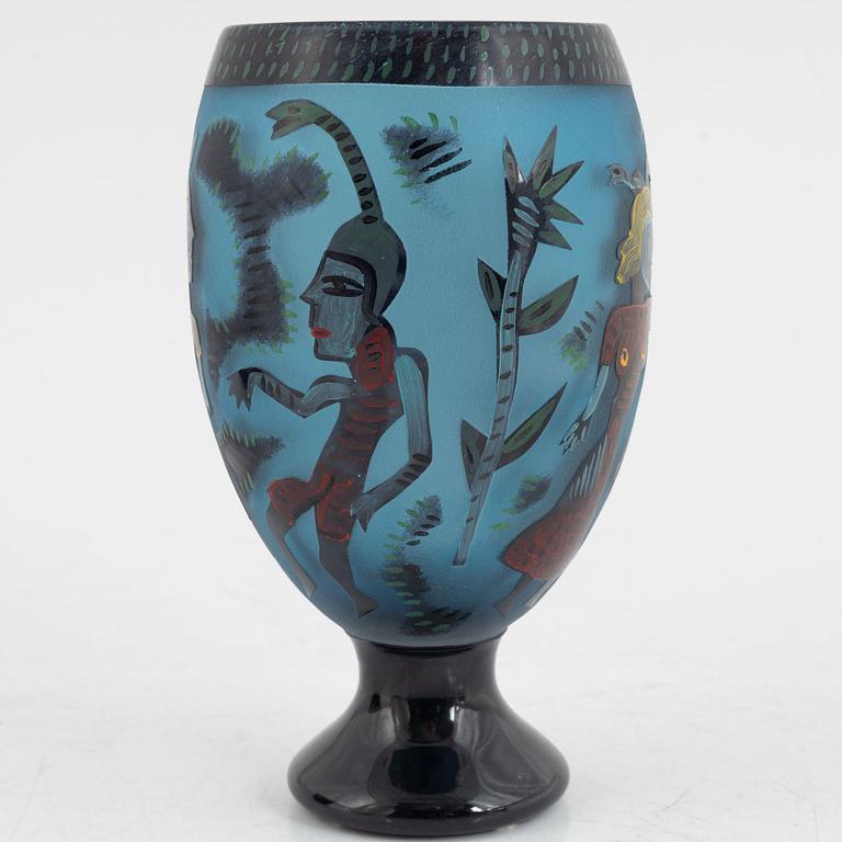 Ulrica Hydman-Vallien, a vase, Unique, Kosta Boda.