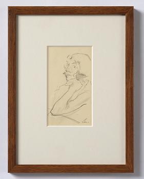 Lotte Laserstein, Woman in profile, probably executed in Berlin.