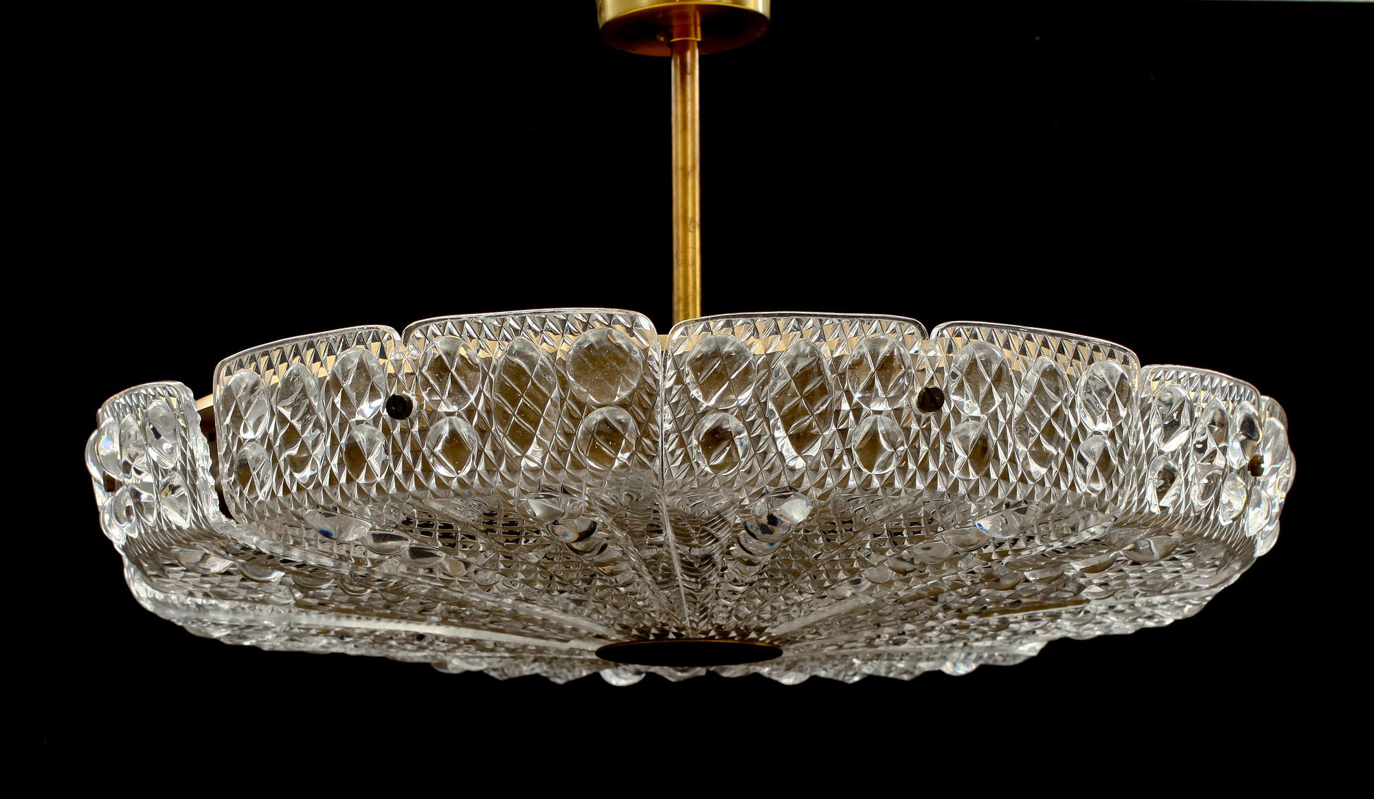 TAKLAMPA, Carl Fagerlund, Orrefors, diam 53.