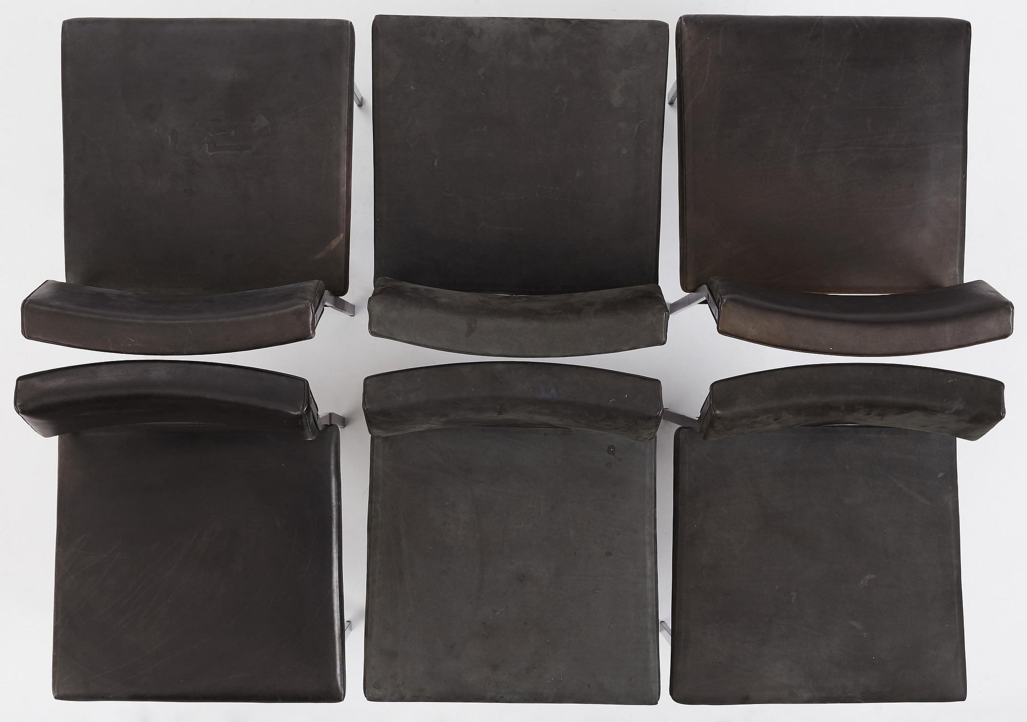 Cees Braakman, a set of six chairs model "SM07", Pastoe, Holland, 1960s-70s.