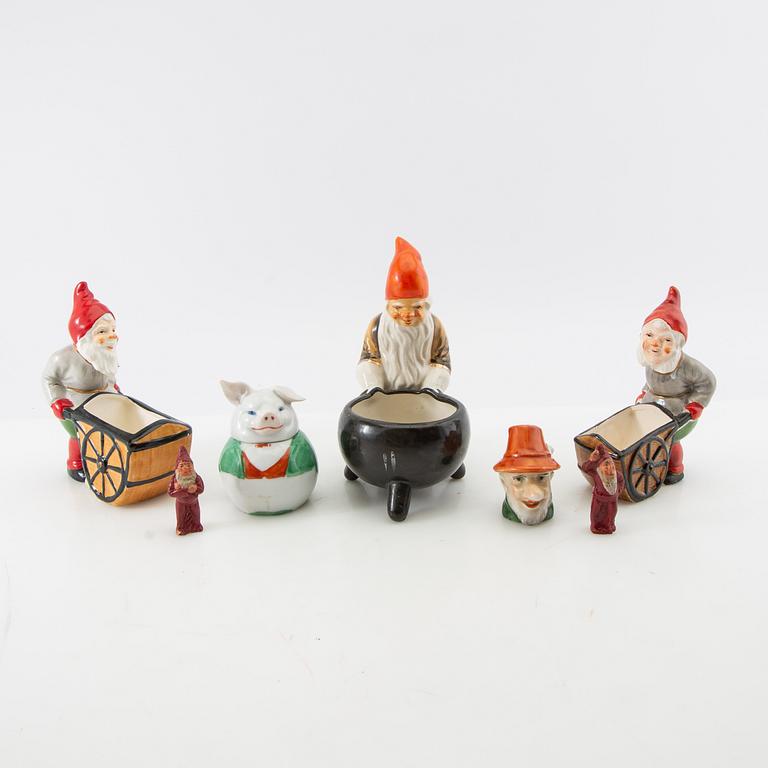 A collection of gnomes, approximately 50 pcs, 20th century.