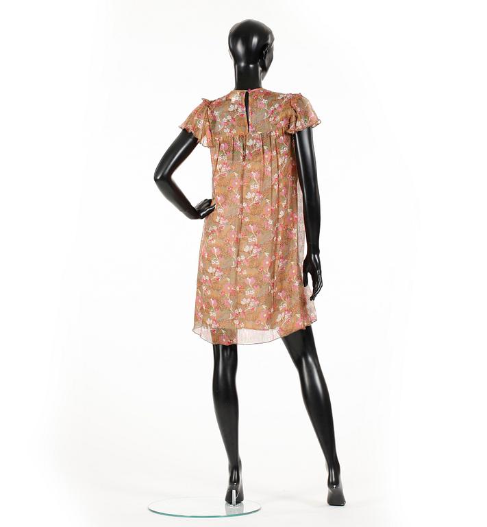 ANNA SUI, a silk dress.