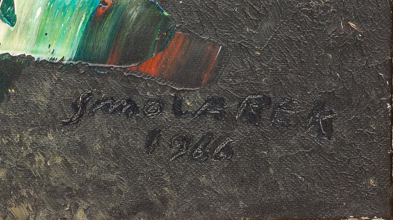 WALDEMAR SMOLAREK, olja på duk. Signerad och daterad 1966.
