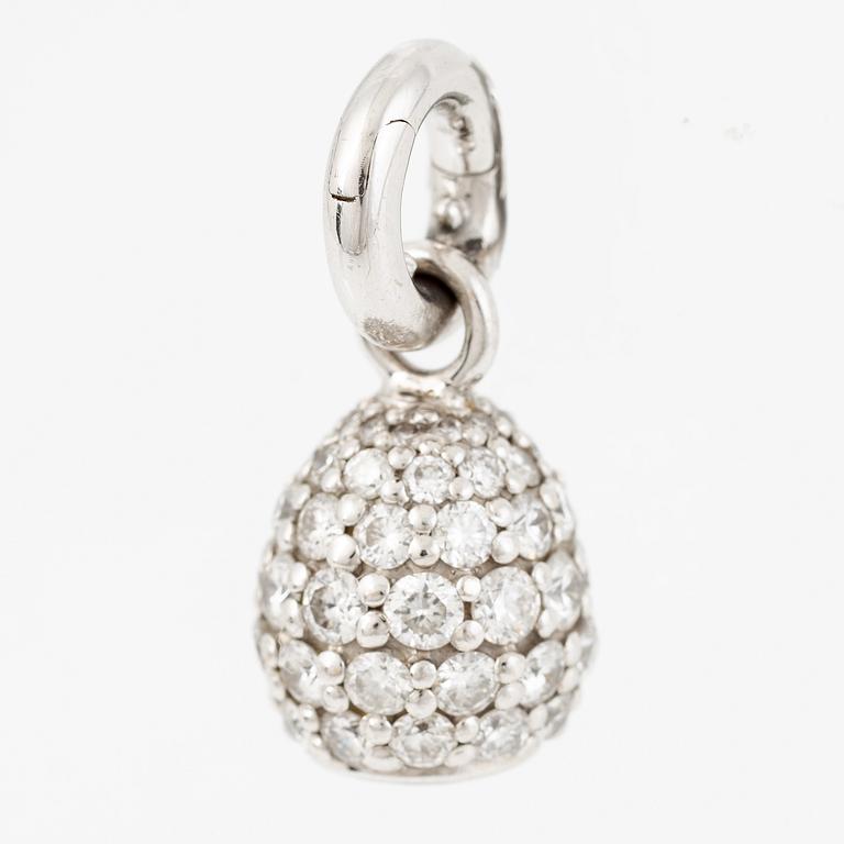 Ole Lynggaard, Pendant, "Sweet drops" 18K white gold with brilliant-cut diamonds.