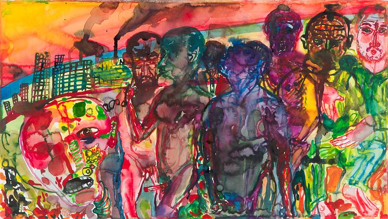 Henry Wuorila-Stenberg, "Kaupungin laidalla" (At the Edge of the City).