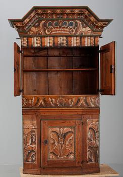 KRONSKÅP. Allmoge, Dalarna. Märkt 1806.