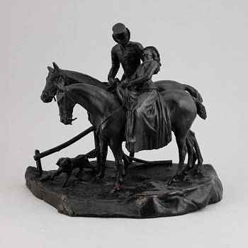 Unknown artist, sculpture, bronze.