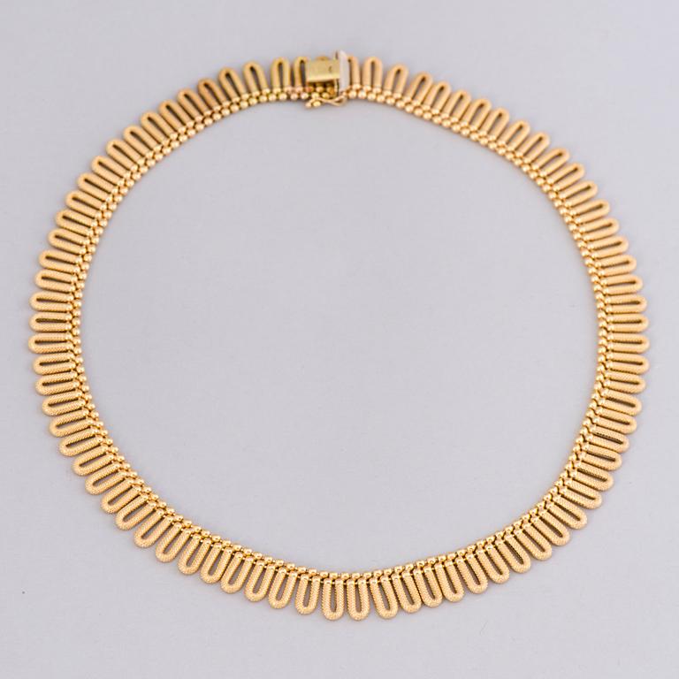 HALSSMYCKE, 18K guld. Uno a Erre, Italien.