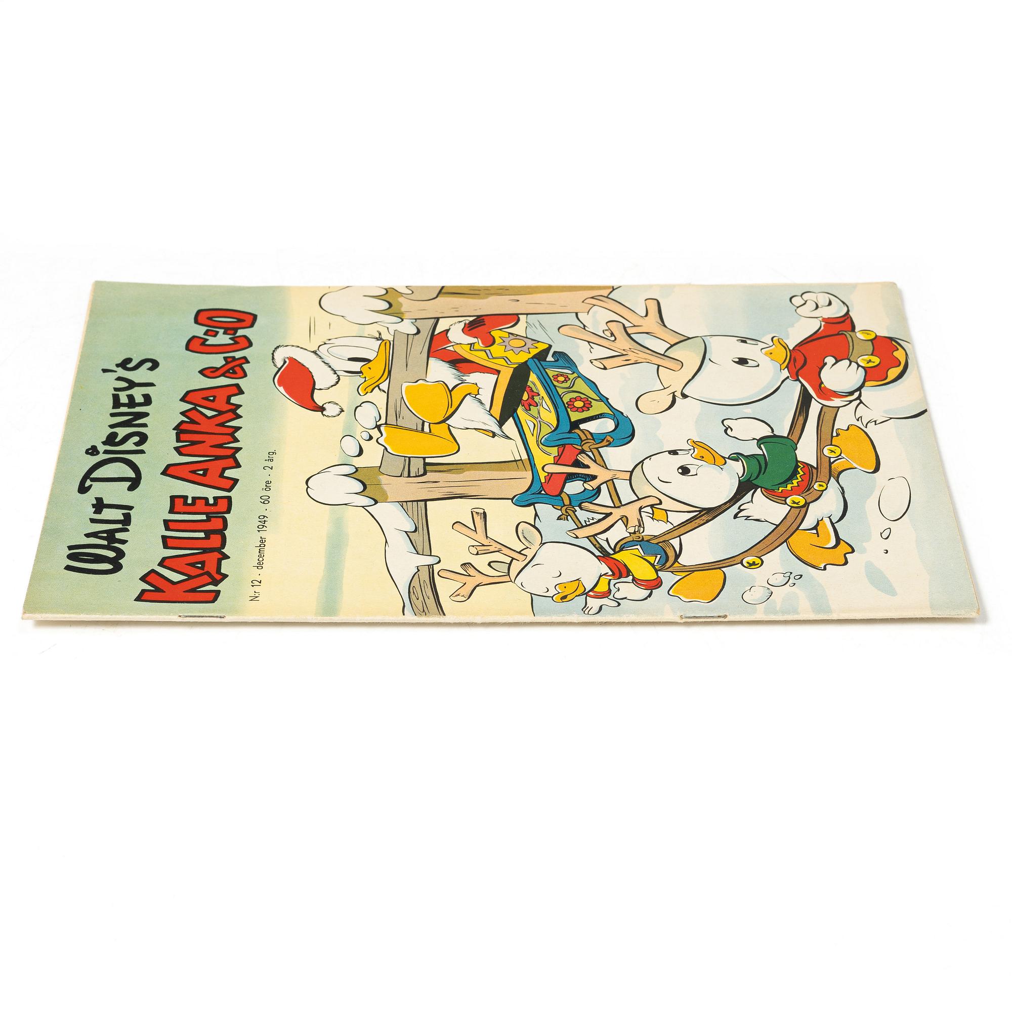 Comic book, Kalle Anka & Co, no. 12, 1949.