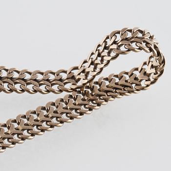 ARMLÄNK, 18K vitguld, Bröderna Heden, Stockholm, 1980. Vikt 12,9 gram.