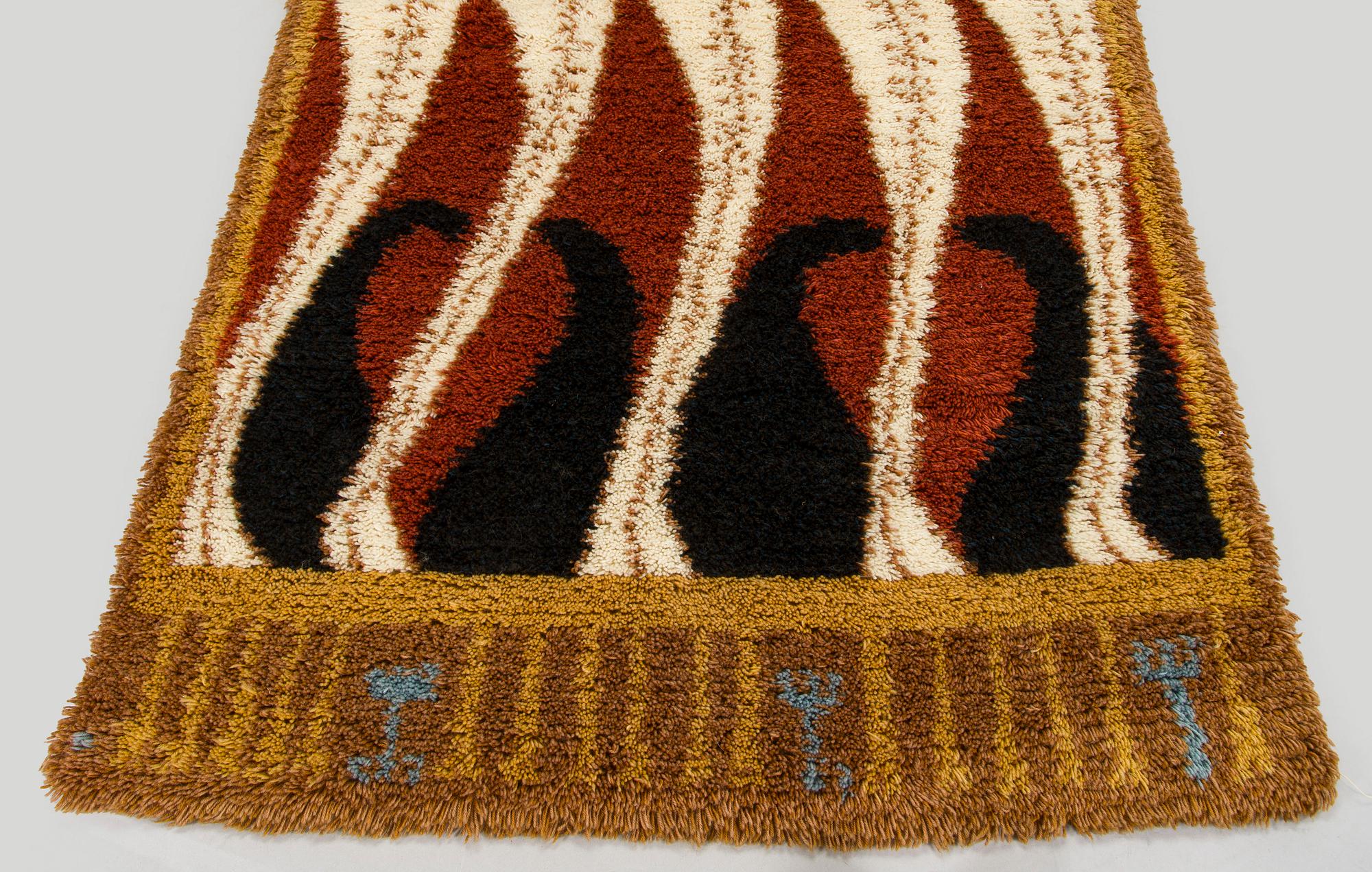 Akseli Gallen-Kallela, rya, modell för Finska handarbetets vänner. Ca 200 x 150 cm.