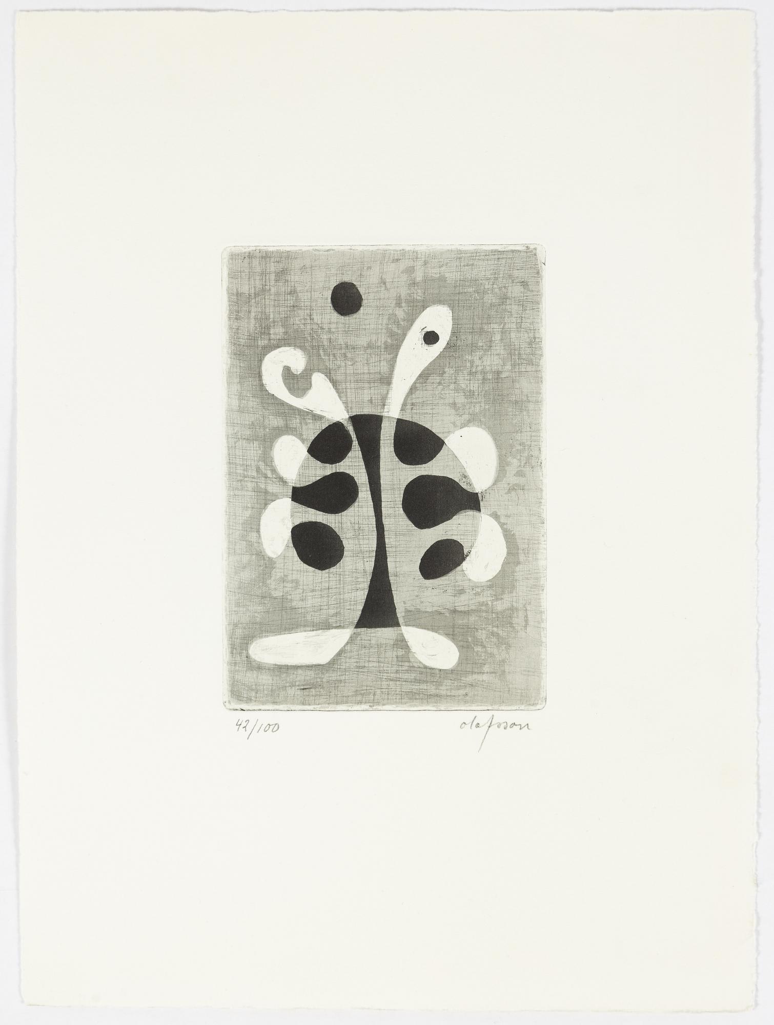 Pierre Olofsson, "Vindhäxor". mapp med 5 färgestningar.