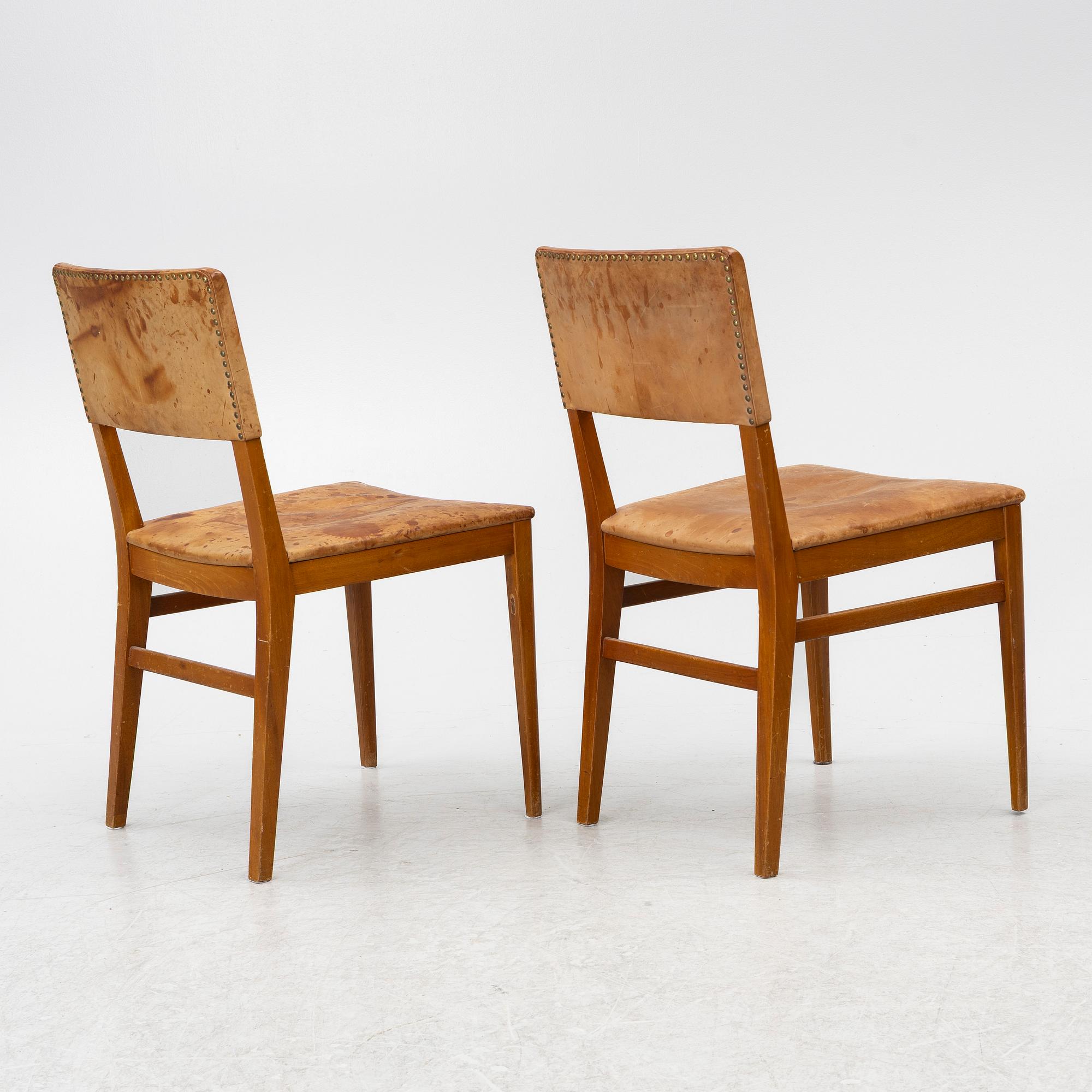 Chairs, 4 pcs, mid-20th century.