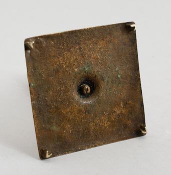 LJUSSTAKE, mässing, 1500-/1600-tal.