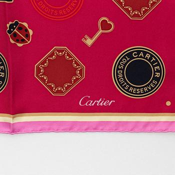 Cartier, a twill silk scarf, 'Diabolo de Cartier', 2023.