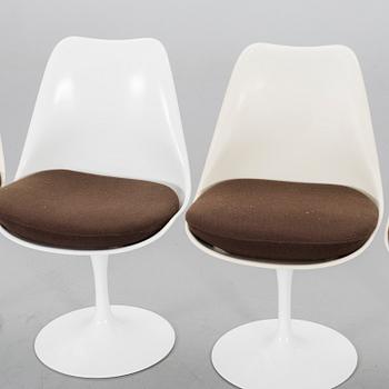 EERO SAARINEN, a set of five Tulip chairs.