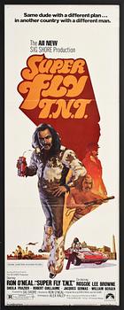 FILMAFFISCHER, 2 st, "Superfly T.N.T." och "Formula 1", 1970-tal.