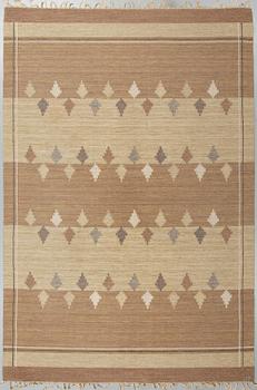 ULLA PARKDAL, A CARPET, flat weave, ca 301,5-302,5 x 201-202 cm, signerad UP.