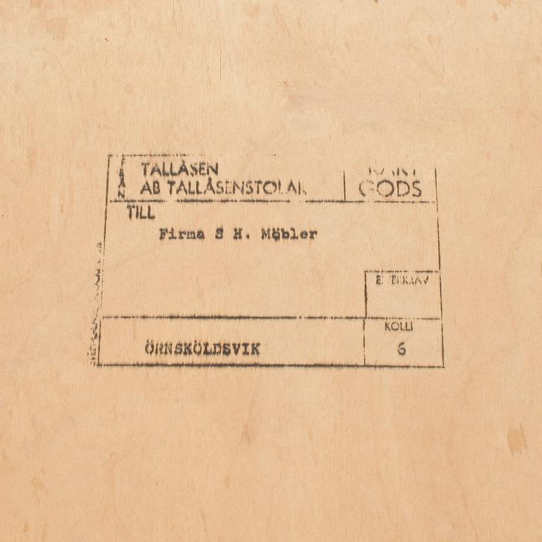 BORD OCH STOLAR, 1+4 delar, Tallåsen.