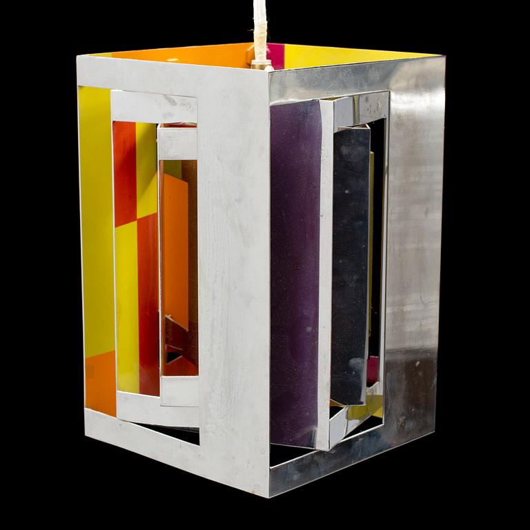 A 'Casablanca' ceiling light by Simon P Henningsen, Lyfa, Denmark.