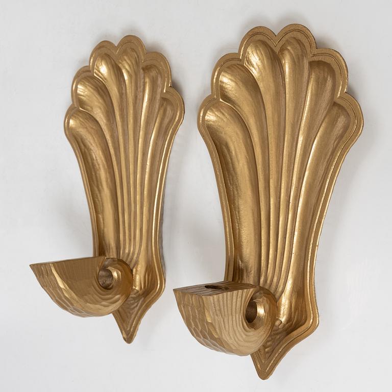 Wall sconces, a pair, 20th century.