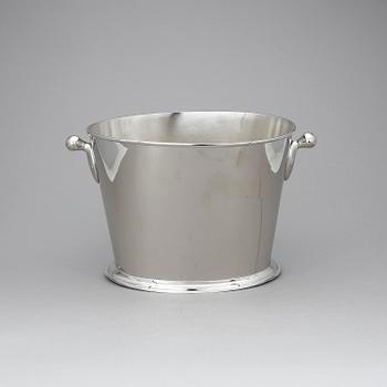 CHAMPAGNEKYLARE, förnicklad. 1900-2000-tal.