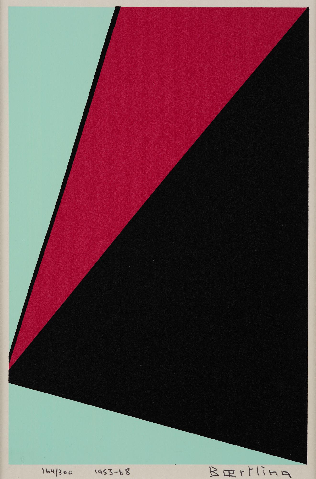Olle Bærtling, "Thème noir rouge blanc".