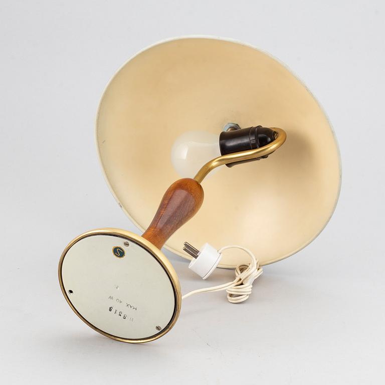 A brass table light, Boréns, Borås, mid 20th Century.
