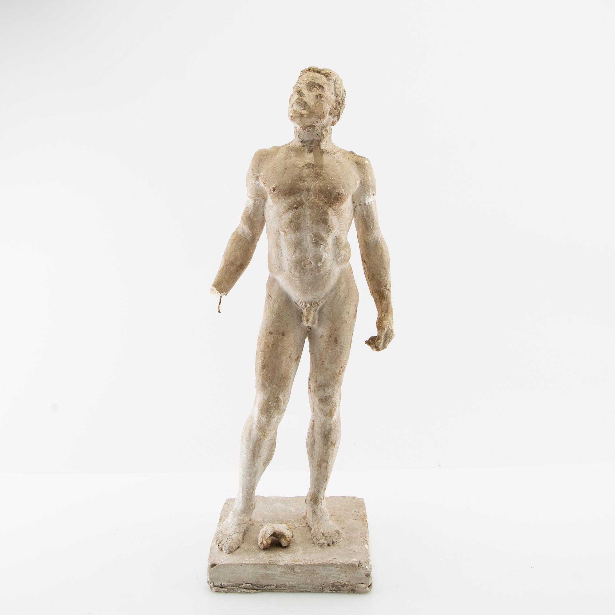 Nils Möllerberg, sculpture Standing Naked Youth.