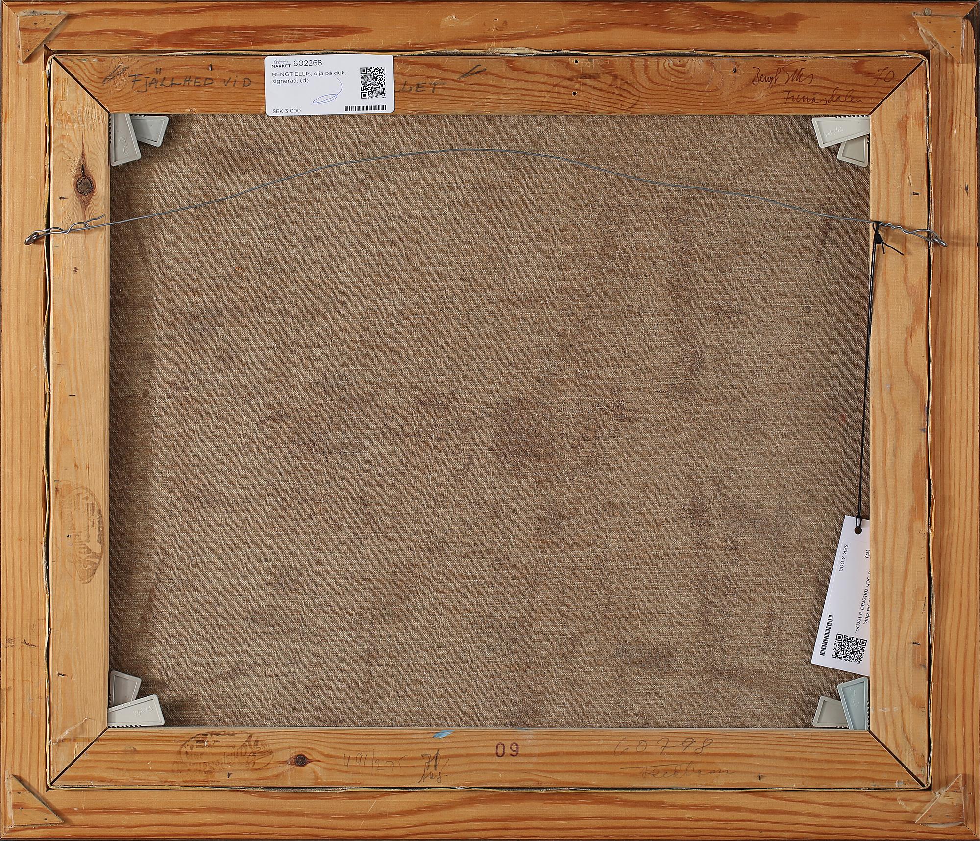 BENGT ELLIS, olja på duk, signerad.