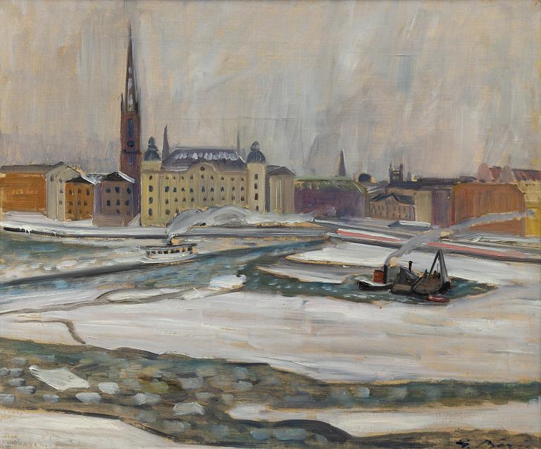 Gideon Börje, Vinter, Riddarholmen.