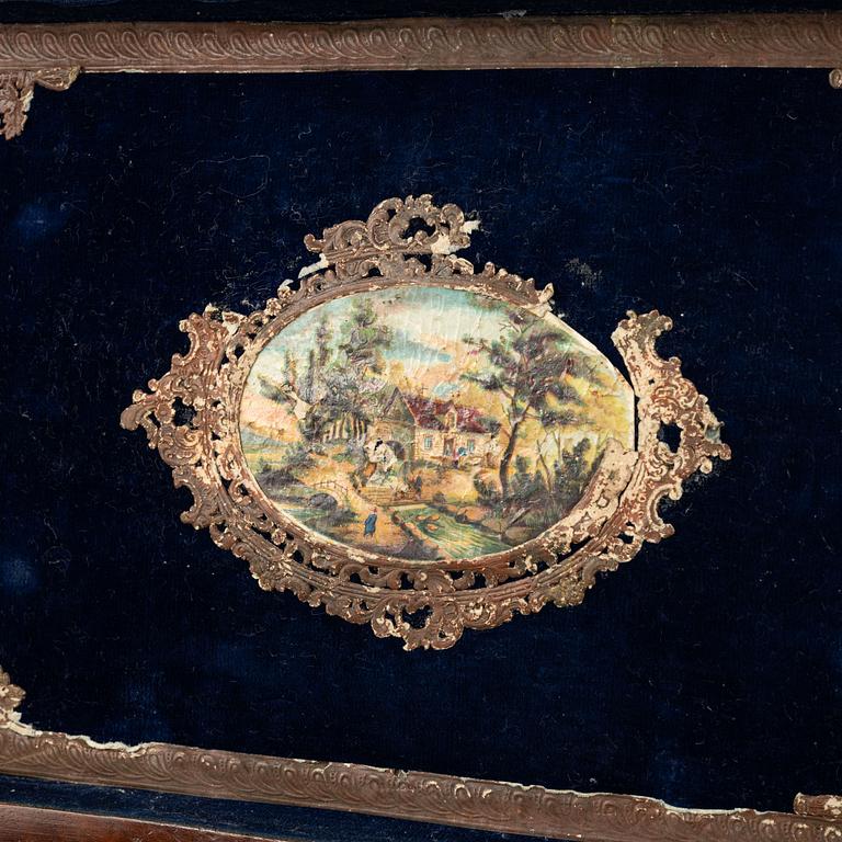 A 19th century wooden box.