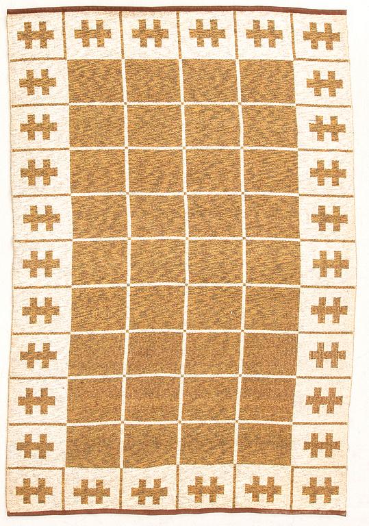 A Swedish flat weave 1950s carpet 231x155 cm.