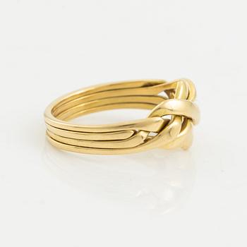 Ring 18K gold, Uno A Erre, Italy.
