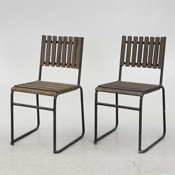 Garden chairs, 6 pcs, mid-20th century.