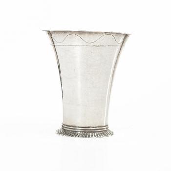 A Swedish silver beaker, mark of Jonas Yman, Växjö, active 1760–1808.