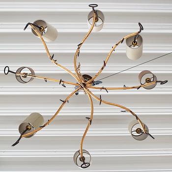 Gareth Devonald Smith, a "Lollipop Chandelier" ceiling lamp, Porta Romana, United Kingdom, post 2009.