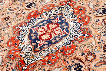 A KASHMAR RUG, 394 x 292 cm.