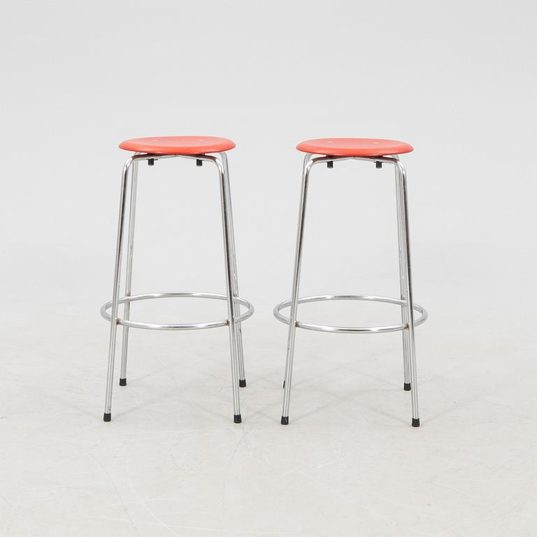 Egon Eiermann bar stools, 2 pcs, "SB382" for Wilde x Spieth, 21st century.