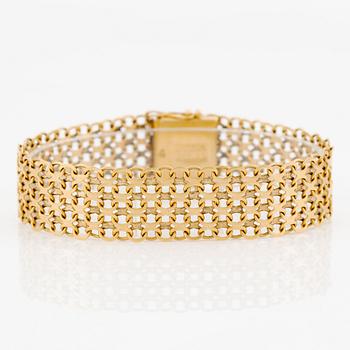 Armband, 18K guld, x-länk.