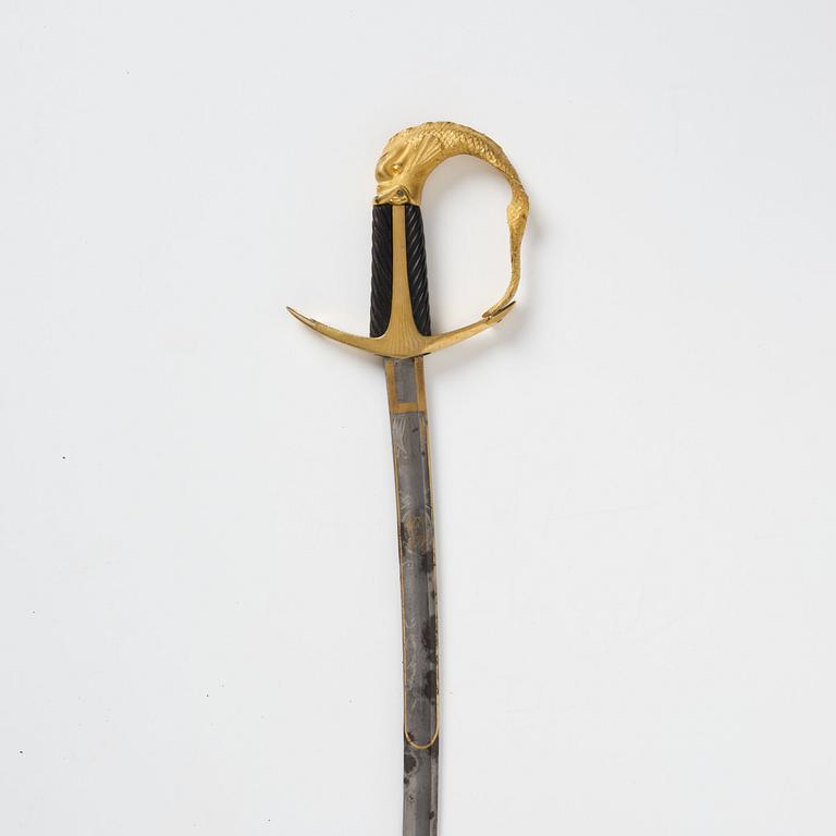 A Swedish Naval Officer's sabre of Honour, given by crown prince Carl Johan around 1815.